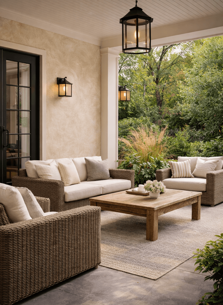 Architectural finish in real space